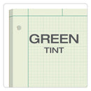 TOPS Engineering Computation Pads, Cross-Section Quad Rule (5 sq/in, 1 sq/in), Black/Green Cover, 100 Green-Tint 8.5 x 11 Sheets