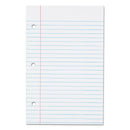 TOPS Filler Paper, 3-Hole, 5.5 x 8.5, Medium/College Rule, 100/Pack