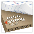 TOPS Double Docket Ruled Pads, Narrow Rule, 100 White 8.5 x 11.75 Sheets, 4/Pack