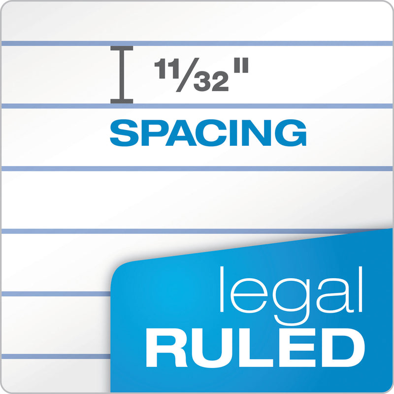 TOPS "The Legal Pad" Ruled Perforated Pads, Wide/Legal Rule, 50 White 8.5 x 11.75 Sheets