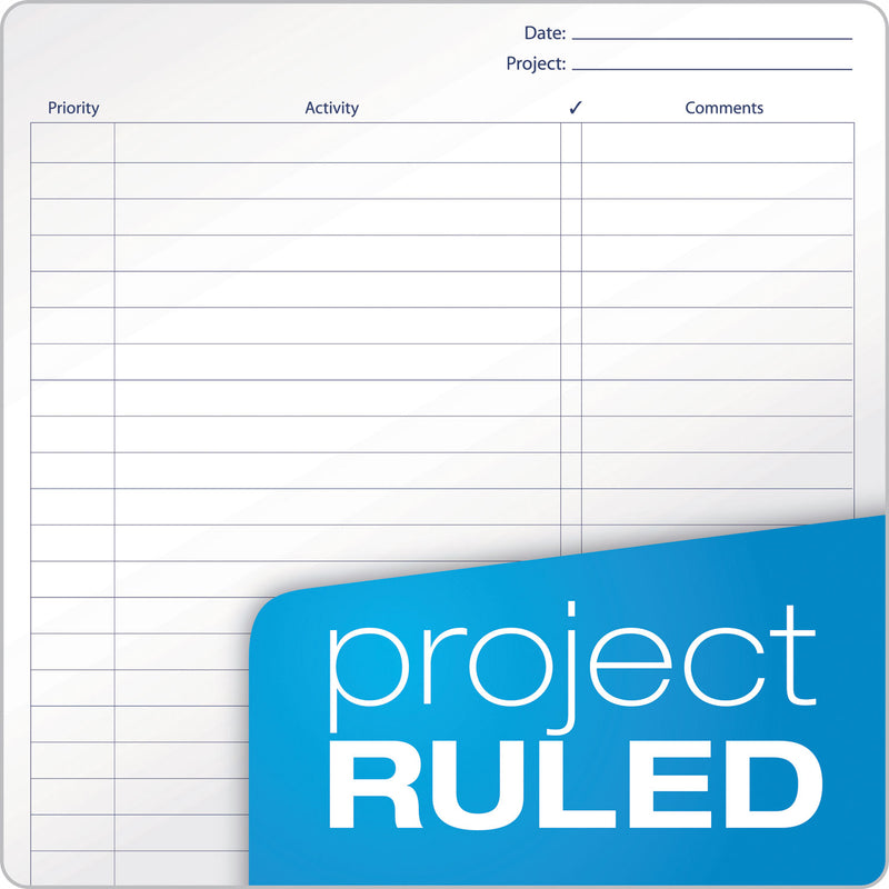 TOPS Docket Gold Project Planner, 1 Subject, Project-Management Format, Narrow Rule, Bronze Poly Cover, 8.5 x 6.75, 70 Sheets