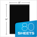 TOPS FocusNotes Steno Pad, Pitman Rule, Blue Cover, 80 White 6 x 9 Sheets