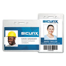 SICURIX Sicurix Proximity Badge Holder, Vertical, 2 1/2w x 4 1/2h, Clear, 50/Pack