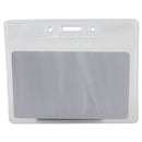 SICURIX Sicurix Vinyl Badge Holder, 4 x 3, Clear, 50/Pack