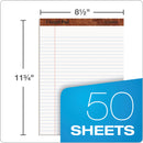 TOPS "The Legal Pad" Ruled Perforated Pads, Wide/Legal Rule, 50 White 8.5 x 11.75 Sheets, Dozen