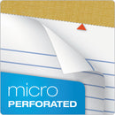 TOPS "The Legal Pad" Plus Ruled Perforated Pads with 40 pt. Back, Wide/Legal Rule, 50 White 8.5 x 14 Sheets, Dozen