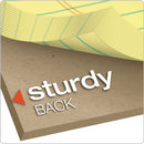 Ampad Perforated Writing Pads, Narrow Rule, 50 Canary-Yellow 5 x 8 Sheets, Dozen