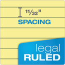 TOPS "The Legal Pad" Ruled Perforated Pads, Wide/Legal Rule, 50 Canary-Yellow 8.5 x 11.75 Sheets, Dozen
