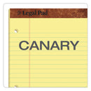 TOPS "The Legal Pad" Ruled Perforated Pads, Wide/Legal Rule, 50 Canary-Yellow 8.5 x 11.75 Sheets, Dozen