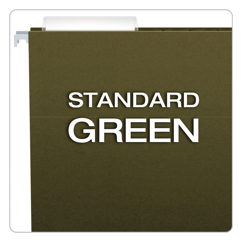 Pendaflex Standard Green Hanging Folders, Legal Size, 1/3-Cut Tabs, Standard Green, 25/Box
