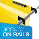 Pendaflex SureHook Hanging Folders, Legal Size, 1/5-Cut Tabs, Yellow, 20/Box