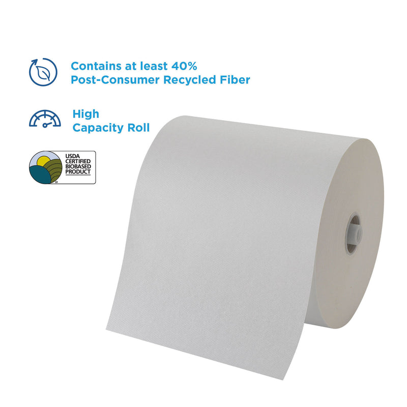 Georgia Pacific Pacific Blue Ultra Paper Towels, 7.87" x 1,150 ft, White, 6 Rolls/Carton