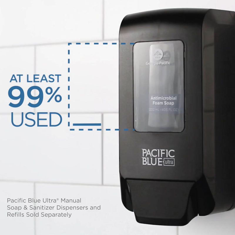 Georgia Pacific Pacific Blue Ultra Foam Hand Sanitizer Refill For Manual Dispensers, 1,000 mL, Fragrance-Free, 4/Carton