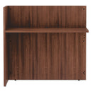 Alera Valencia Series Reversible Reception Return, 44.13w x 23.63d x 41.5h, Modern Walnut