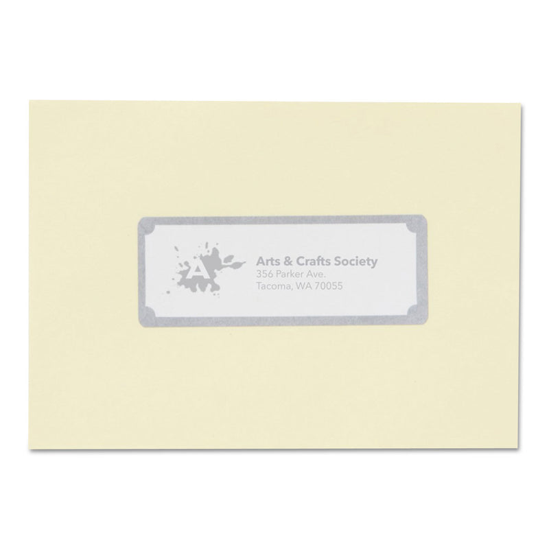 Avery White Easy Peel Address Labels w/ Border, Inkjet Printers, 1 x 2.63, White, 30/Sheet, 10 Sheets/Pack