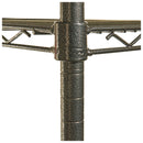 Alera Wire Shelving Starter Kit, Four-Shelf, 36w x 24d x 72h, Black Anthracite