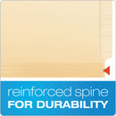 Pendaflex Manila Laminated End Tab Fastener Folders, 2 Fasteners, Letter Size, 11-pt Manila Exterior, 50/Box