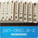 Pendaflex General Purpose Indexed Sorter, 31 Dividers, Alpha/Numeric/Month/Date/Day Index, Letter Size, Brown Frame