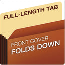 Pendaflex Standard Expanding File Pockets, 1.75" Expansion, Letter Size, Red Fiber, 25/Box