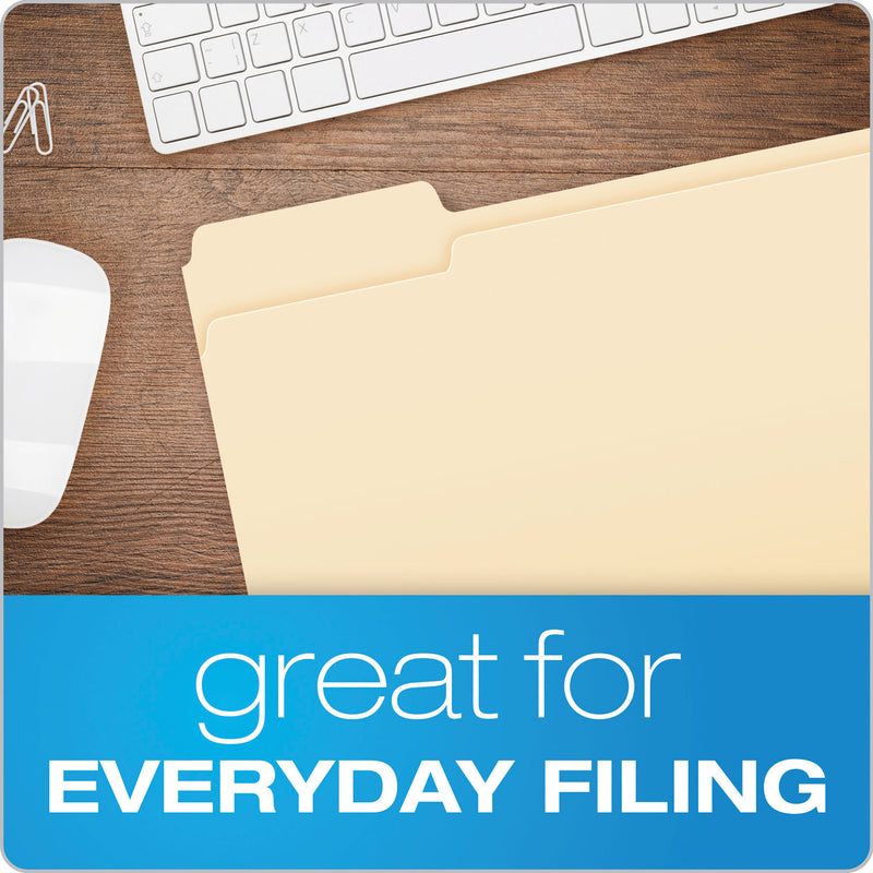 Pendaflex Manila File Folders, 1/3-Cut Tabs: Left Position, Letter Size, 0.75" Expansion, Manila, 100/Box
