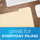 Pendaflex Manila File Folders, 1/3-Cut Tabs: Right Position, Letter Size, 0.75" Expansion, Manila, 100/Box