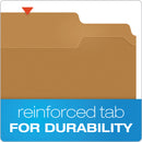 Pendaflex Kraft Fastener Folders, 2/5-Cut Tabs: Right of Center, 2 Fasteners, Letter Size, Kraft Exterior, 50/Box
