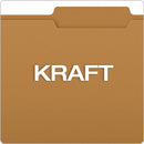 Pendaflex Kraft Fastener Folders, 2/5-Cut Tabs: Right of Center, 2 Fasteners, Letter Size, Kraft Exterior, 50/Box