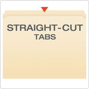 Pendaflex Manila Fastener Folders, Straight Tab, 1 Fastener, Letter Size, Manila Exterior, 50/Box