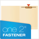 Pendaflex Manila End Tab Expanding Fastener Folders, 2-Ply Tabs, 1 Fastener, Letter Size, 11-pt Manila Exterior, 50/Box