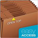 Pendaflex Heavy-Duty Open-Top Expanding Stadium File, 31 Sections, 1/3-Cut Tabs, Letter Size, Redrope