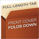 Pendaflex Pocket File, 3.5" Expansion, Letter Size, Red Fiber