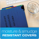 Pendaflex Hanging-Style Personnel Folders, 5 Dividers with 1/5-Cut Tabs, Letter Size, 1/3-Cut Exterior Tabs, Blue