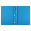 Oxford Title Panel and Border Front Report Cover, 3-Prong Fastener, Panel and Border Cover, 0.5" Cap, 8.5 x 11, Light Blue, 25/Box