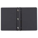 Oxford Title Panel and Border Front Report Cover, Three-Prong Fastener, 0.5" Capacity, 8.5 x 11, Black/Black, 25/Box