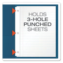 Oxford Twin-Pocket Folders with 3 Fasteners, 0.5" Capacity, 11 x 8.5, Blue, 25/Box