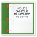 Oxford Twin-Pocket Folders with 3 Fasteners, 0.5" Capacity, 11 x 8.5, Green, 25/Box