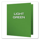 Oxford Twin-Pocket Folders with 3 Fasteners, 0.5" Capacity, 11 x 8.5, Green, 25/Box