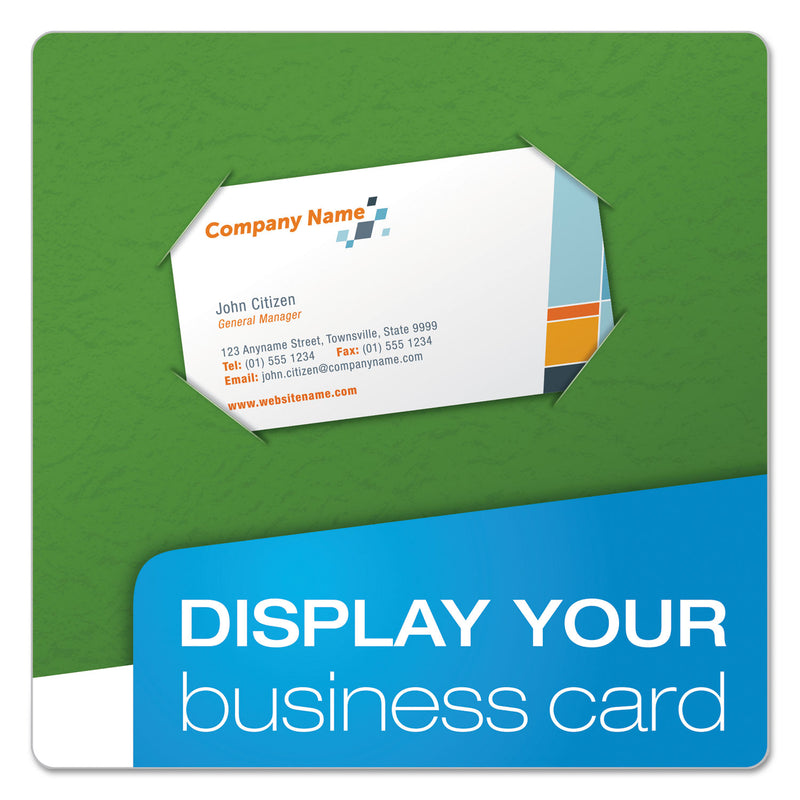 Oxford Twin-Pocket Folders with 3 Fasteners, 0.5" Capacity, 11 x 8.5, Green, 25/Box