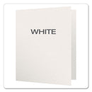 Oxford Twin-Pocket Folders with 3 Fasteners, 0.5" Capacity, 11 x 8.5, White, 25/Box