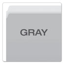Pendaflex Colored File Folders, Straight Tabs, Letter Size, Gray/Light Gray, 100/Box