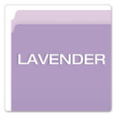 Pendaflex Colored File Folders, Straight Tabs, Letter Size, Lavender/Light Lavender, 100/Box