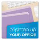 Pendaflex Colored File Folders, Straight Tabs, Letter Size, Lavender/Light Lavender, 100/Box