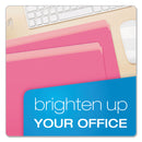 Pendaflex Colored File Folders, Straight Tabs, Letter Size, Pink/Light Pink, 100/Box