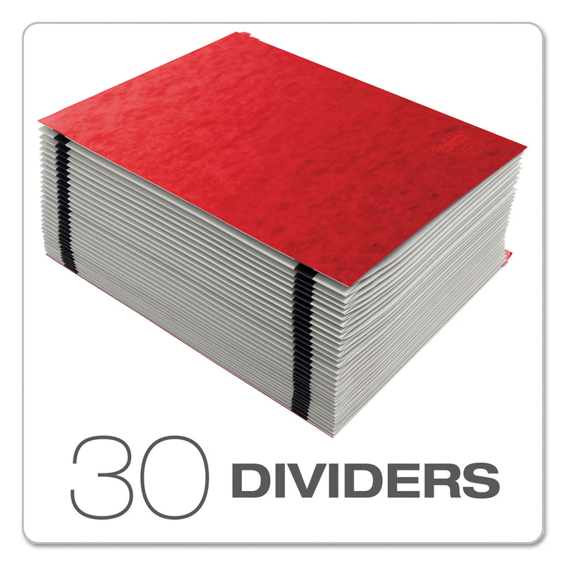 Pendaflex Expanding Desk File, 31 Dividers, Date Index, Letter Size, Red Cover