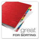 Pendaflex Expanding Desk File, 31 Dividers, Date Index, Letter Size, Red Cover