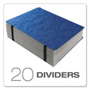Pendaflex Expanding Desk File, 23 Dividers, Alpha Index, Letter Size, Blue Cover