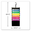 Pendaflex Desk Free Hanging Organizer With Case, 1" Expansion, 6 Sections, Buckle Closure, Letter Size, Black