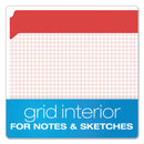 Pendaflex Double-Ply Reinforced Top Tab Colored File Folders, Straight Tabs, Letter Size, 0.75" Expansion, Red, 100/Box