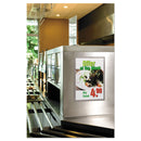 Durable DURAFRAME Sign Holder, 11 x 17, Black Frame, 2/Pack