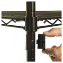 Alera NSF Certified Industrial Four-Shelf Wire Shelving Kit, 36w x 18d x 72h, Black